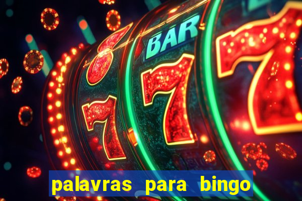 palavras para bingo cha de bebe